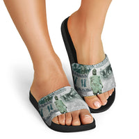 Odysseus King Of Ithaca Slide Sandals Ancient Greek Statue Mosaic Classic Mythology Art