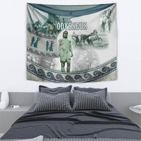 Odysseus King Of Ithaca Tapestry Ancient Greek Statue Mosaic Classic Mythology Art
