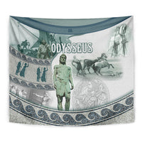 Odysseus King Of Ithaca Tapestry Ancient Greek Statue Mosaic Classic Mythology Art