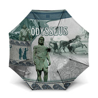 Odysseus King Of Ithaca Umbrella Ancient Greek Statue Mosaic Classic Mythology Art