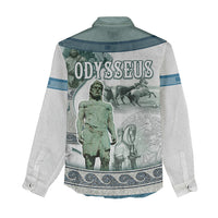 Odysseus King Of Ithaca Women Casual Shirt Ancient Greek Statue Mosaic Classic Mythology Art