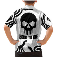 Skull Family Matching Mermaid Dress and Hawaiian Shirt Born To Die - Wonder Print Shop