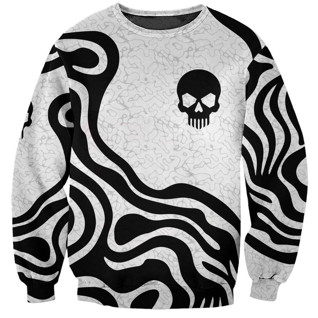Skull Sweatshirt Born To Die - Wonder Print Shop