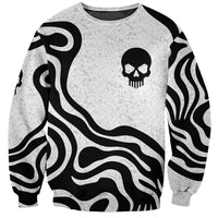 Skull Sweatshirt Born To Die - Wonder Print Shop