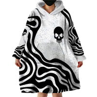 Skull Wearable Blanket Hoodie Born To Die - Wonder Print Shop
