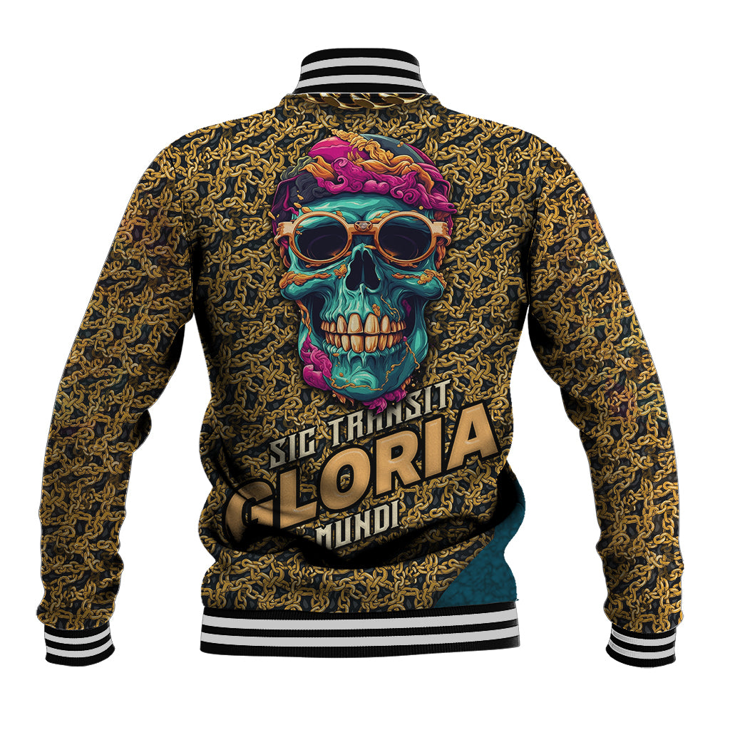 Skull Gang Baseball Jacket Sic Transit Gloria Mundi - Wonder Print Shop