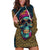 Skull Gang Hoodie Dress Sic Transit Gloria Mundi - Wonder Print Shop