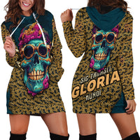 Skull Gang Hoodie Dress Sic Transit Gloria Mundi - Wonder Print Shop