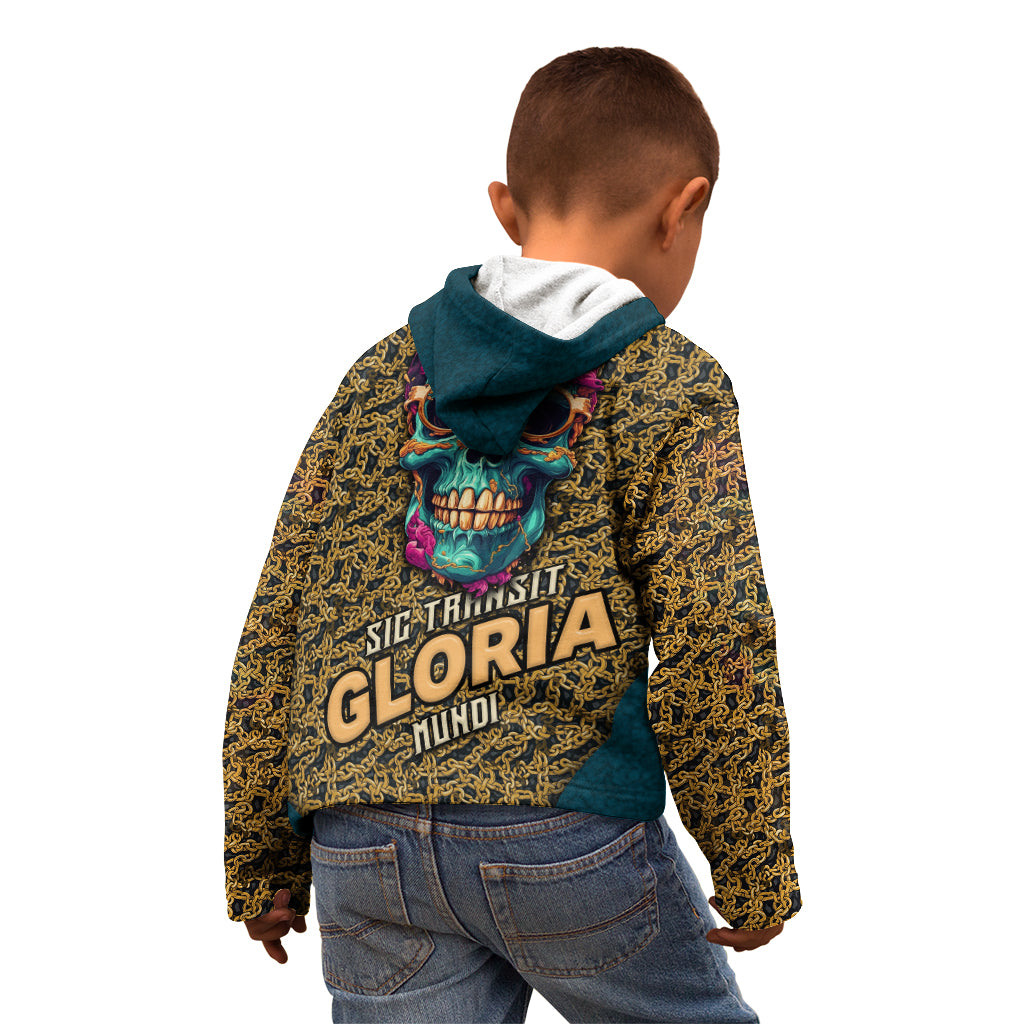 Skull Gang Kid Hoodie Sic Transit Gloria Mundi - Wonder Print Shop