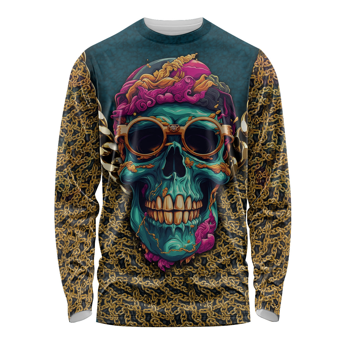 Skull Gang Long Sleeve Shirt Sic Transit Gloria Mundi - Wonder Print Shop