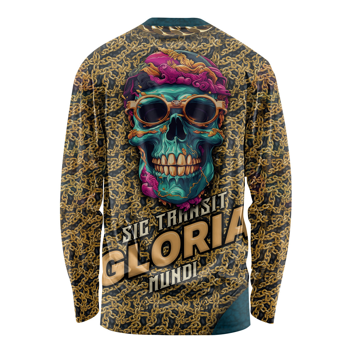 Skull Gang Long Sleeve Shirt Sic Transit Gloria Mundi - Wonder Print Shop