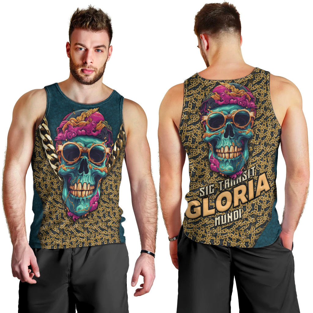 Skull Gang Men Tank Top Sic Transit Gloria Mundi - Wonder Print Shop
