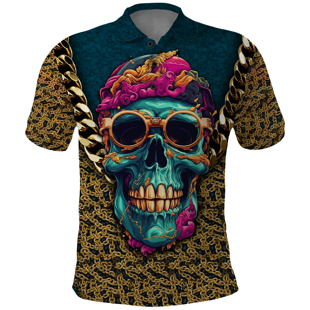 Skull Gang Polo Shirt Sic Transit Gloria Mundi - Wonder Print Shop