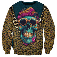 Skull Gang Sweatshirt Sic Transit Gloria Mundi - Wonder Print Shop