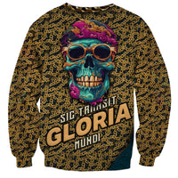 Skull Gang Sweatshirt Sic Transit Gloria Mundi - Wonder Print Shop