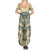 Polynesian Summer Maxi Dress Warrior Skull with Tribal Patterns Tattoo Design - Wonder Print Shop