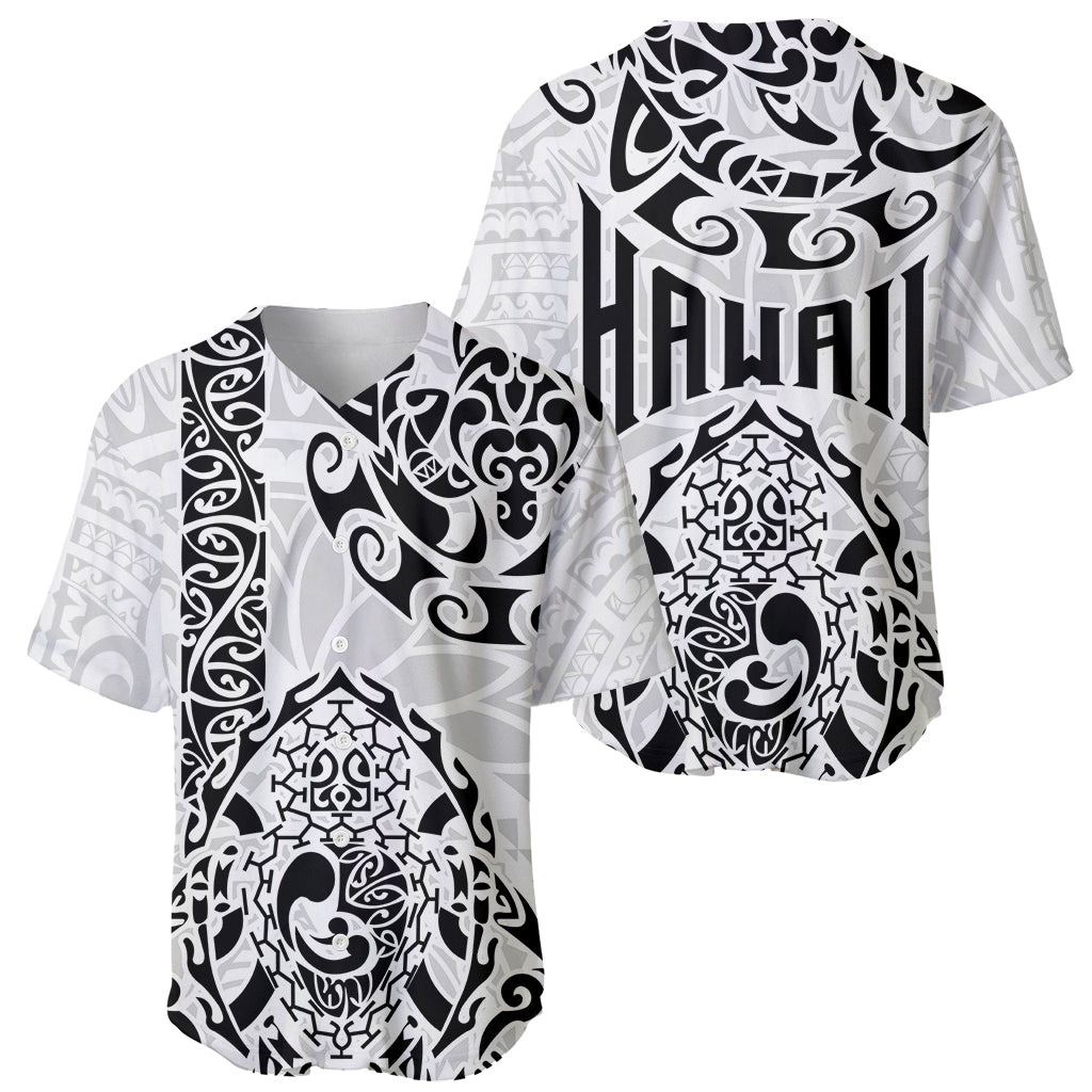 Hawaii Baseball Jersey with Polynesian Turtle - Wonder Print Shop