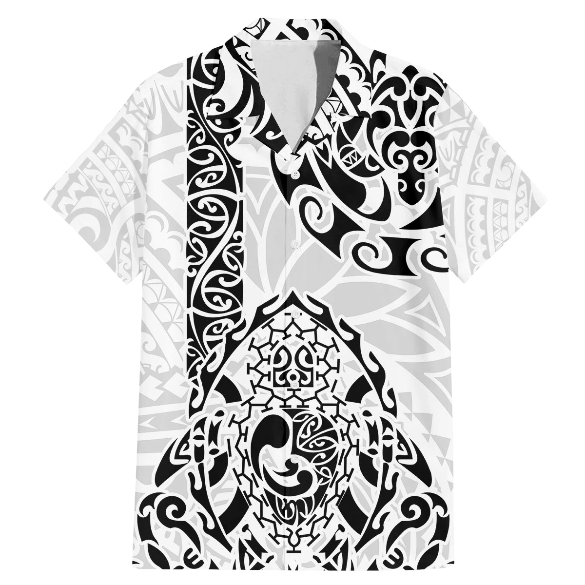 Hawaii Family Matching Mermaid Dress and Hawaiian Shirt with Polynesian Turtle - Wonder Print Shop