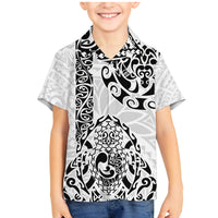 Hawaii Family Matching Mermaid Dress and Hawaiian Shirt with Polynesian Turtle - Wonder Print Shop