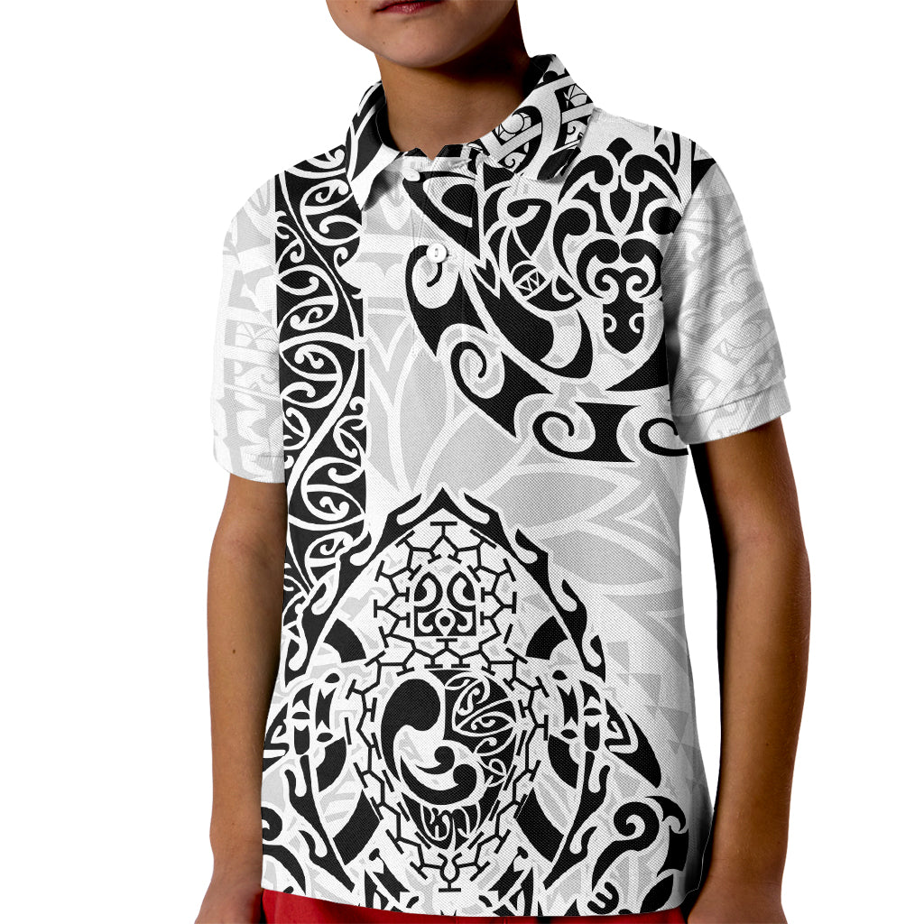 Hawaii Kid Polo Shirt with Polynesian Turtle - Wonder Print Shop