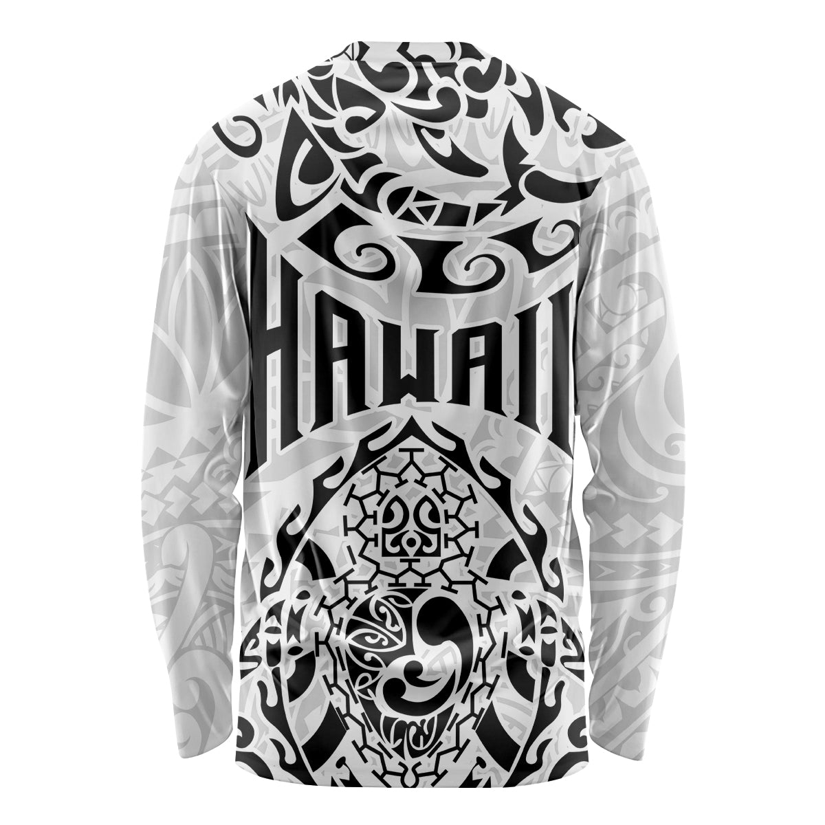 Hawaii Long Sleeve Shirt with Polynesian Turtle - Wonder Print Shop