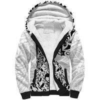Hawaii Sherpa Hoodie with Polynesian Turtle - Wonder Print Shop