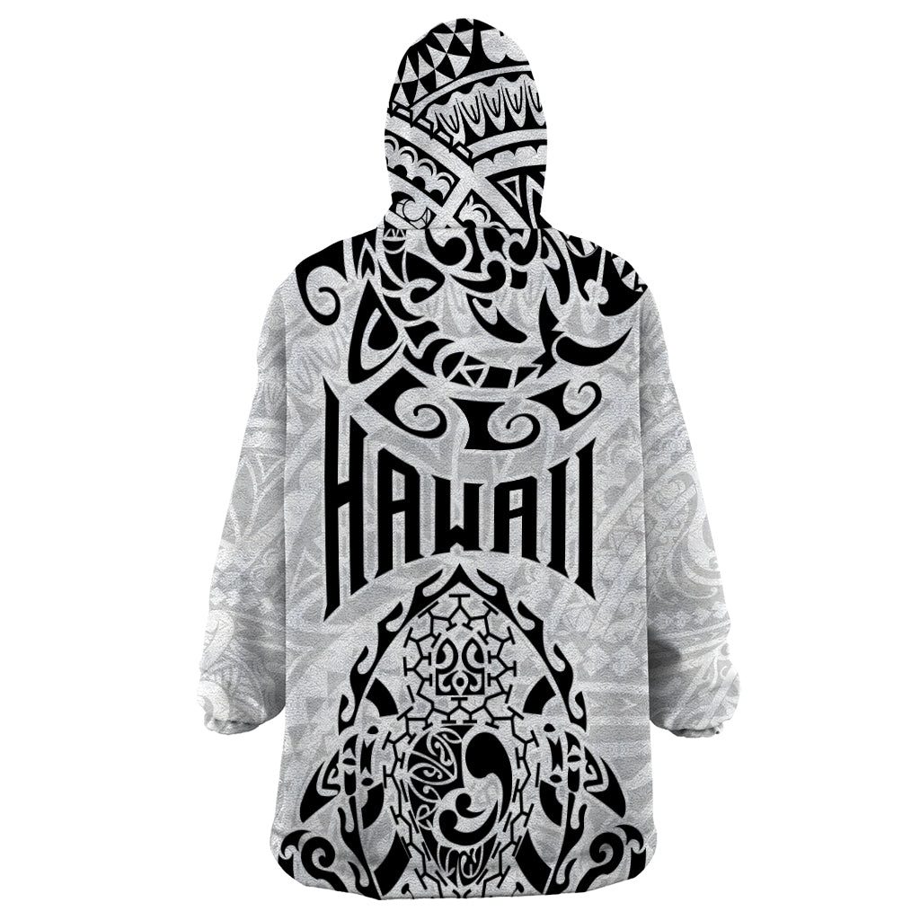 Hawaii Wearable Blanket Hoodie with Polynesian Turtle - Wonder Print Shop