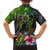 Polynesian Kid Hawaiian Shirt Whales and Compass Gradient Pattern - Wonder Print Shop