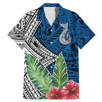 Polynesian Family Matching Mermaid Dress and Hawaiian Shirt Whale Pattern and Hibiscus Flowers - Wonder Print Shop