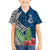 Polynesian Kid Hawaiian Shirt Whale Pattern and Hibiscus Flowers - Wonder Print Shop