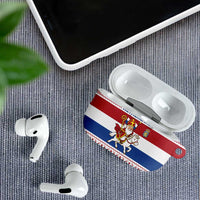 Netherlands Christmas AirPods Case with Sinterklaas Horse Dutch Flag and Festive Knit Pattern - Wonder Print Shop
