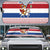 Netherlands Christmas Auto Sun Shade with Sinterklaas Horse Dutch Flag and Festive Knit Pattern - Wonder Print Shop