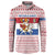 Netherlands Christmas Button Sweatshirt with Sinterklaas Horse Dutch Flag and Festive Knit Pattern - Wonder Print Shop