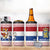 Netherlands Christmas 4 in 1 Can Cooler Tumbler with Sinterklaas Horse Dutch Flag and Festive Knit Pattern - Wonder Print Shop