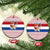Netherlands Christmas Ceramic Ornament with Sinterklaas Horse Dutch Flag and Festive Knit Pattern - Wonder Print Shop