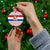 Netherlands Christmas Ceramic Ornament with Sinterklaas Horse Dutch Flag and Festive Knit Pattern - Wonder Print Shop