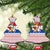 Netherlands Christmas Ceramic Ornament with Sinterklaas Horse Dutch Flag and Festive Knit Pattern - Wonder Print Shop