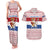 Netherlands Christmas Couples Matching Tank Maxi Dress and Hawaiian Shirt with Sinterklaas Horse Dutch Flag and Festive Knit Pattern - Wonder Print Shop