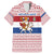 Netherlands Christmas Family Matching Off The Shoulder Long Sleeve Dress and Hawaiian Shirt with Sinterklaas Horse Dutch Flag and Festive Knit Pattern - Wonder Print Shop