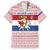 Netherlands Christmas Family Matching Short Sleeve Bodycon Dress and Hawaiian Shirt with Sinterklaas Horse Dutch Flag and Festive Knit Pattern - Wonder Print Shop