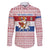 Netherlands Christmas Family Matching Tank Maxi Dress and Hawaiian Shirt with Sinterklaas Horse Dutch Flag and Festive Knit Pattern - Wonder Print Shop