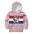Netherlands Christmas Kid Hoodie with Sinterklaas Horse Dutch Flag and Festive Knit Pattern - Wonder Print Shop