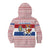 Netherlands Christmas Kid Hoodie with Sinterklaas Horse Dutch Flag and Festive Knit Pattern - Wonder Print Shop