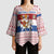 Netherlands Christmas Kimono Sleeve Blouse with Sinterklaas Horse Dutch Flag and Festive Knit Pattern - Wonder Print Shop