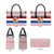 Netherlands Christmas Leather Bag with Sinterklaas Horse Dutch Flag and Festive Knit Pattern - Wonder Print Shop