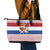Netherlands Christmas Leather Tote Bag with Sinterklaas Horse Dutch Flag and Festive Knit Pattern - Wonder Print Shop