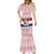 Netherlands Christmas Mermaid Dress with Sinterklaas Horse Dutch Flag and Festive Knit Pattern - Wonder Print Shop