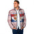 Netherlands Christmas Padded Jacket with Sinterklaas Horse Dutch Flag and Festive Knit Pattern - Wonder Print Shop