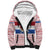 Netherlands Christmas Sherpa Hoodie with Sinterklaas Horse Dutch Flag and Festive Knit Pattern - Wonder Print Shop