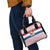 Netherlands Christmas Shoulder Handbag with Sinterklaas Horse Dutch Flag and Festive Knit Pattern - Wonder Print Shop